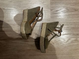 Formy - Zapatos cuña mujer verde oliva
