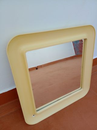 Espejo de pared vintage cuadrado - LEER!!⤵️