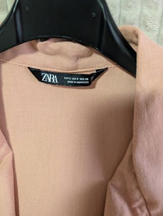 Mono Zara rosa manga corta talla S
