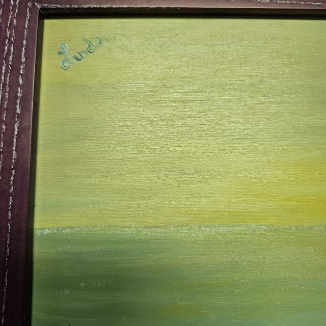 Quadro ad olio - barca sul fiume, canale Muzza