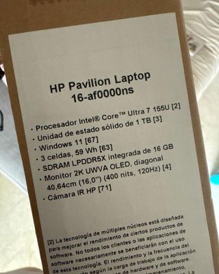Portátil HP Pavilion 16-af0000ns - 1TB SSD