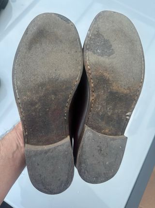 Zapatos castellanos burdeos