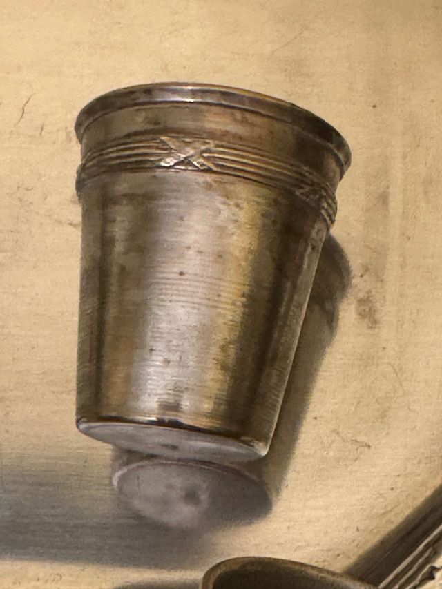 Gobelets francesi in metallo argentato ,Parigi