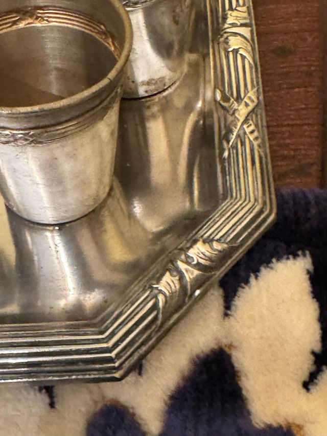 Gobelets francesi in metallo argentato ,Parigi