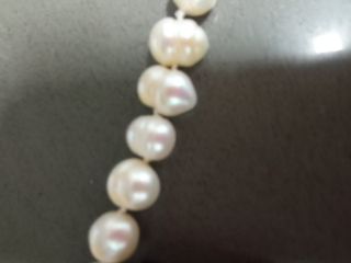 Collar perlas blancas y plata