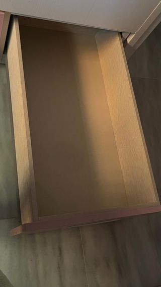 Cama nido de 90 en DM, blanca y rosa - 3 cajones