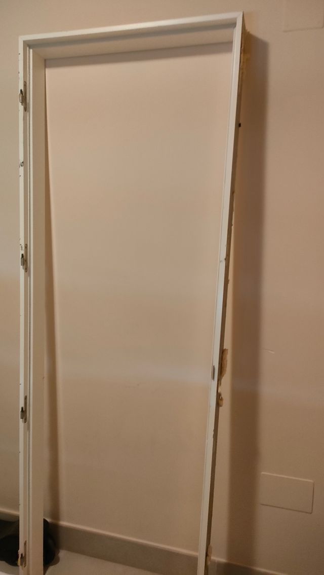 Puerta corredera blanca - ancho 72 alto 202