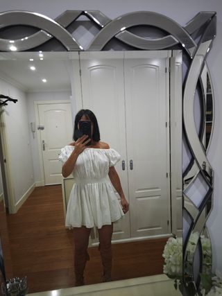 Vestido blanco Guts & Love asimétrico
