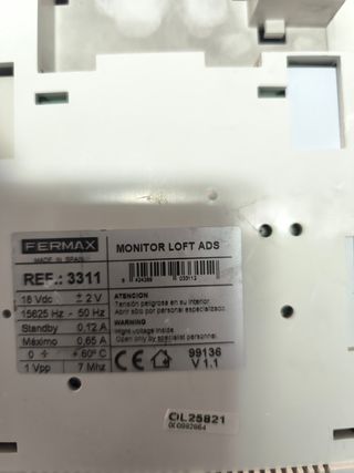 Portero automático Fermax con cámara