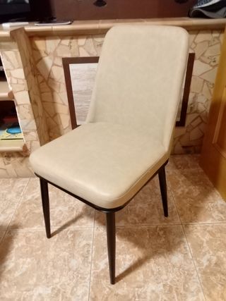 Silla de comedor de polipiel