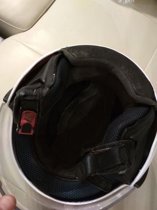 Casco moto Takai blanco talla S