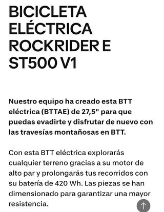 Bicicleta eléctrica ROCKRIDER E-ST500 V2