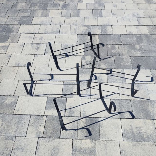 Soportes Macetas Metal Negro