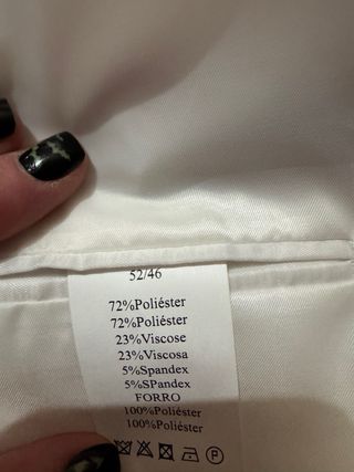 Traje rosa hombre - talla L hombre una sola puesta