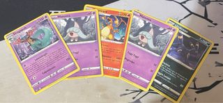 Carte Pokémon: Charizard, Umbreon, Hatena