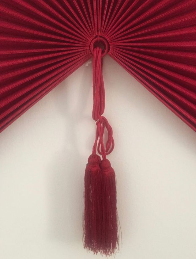 Abanico granate cabecero NUEVO