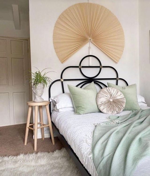 Abanico granate cabecero NUEVO