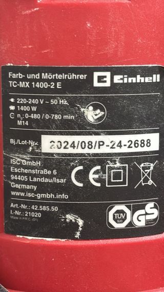 Batidora Einhell - Mezcladores de obra