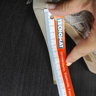 Sandali beige in pizzo