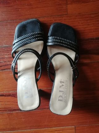 Sandalias tacón D.JIM negras