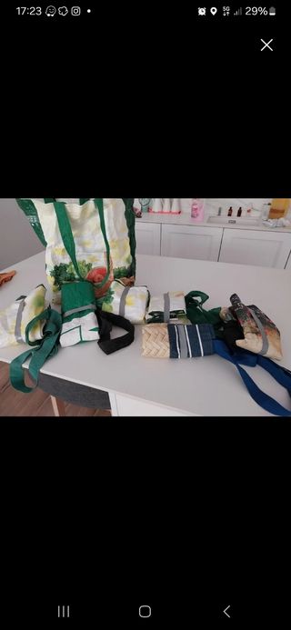 Bolsas d plástico para comprar o mudanzas 10 unida