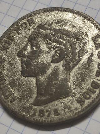 Moneda 2 Pesetas 1878