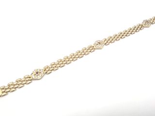 E40790-0 Pulsera Oro 18K Con Circonita