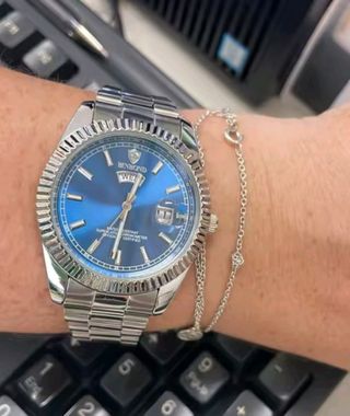 Reloj BINBOND azul y plata