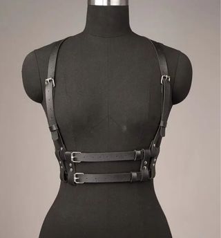 Cinturón cuero negro - arnés