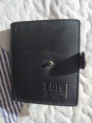Cartera Lois - Piel - Negra y Marrón
