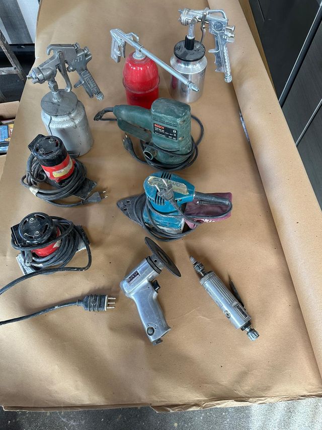 Attrezzi per verniciatura e levigatura