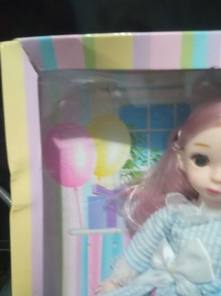 Muñeca Charm Girl: Vestido azul
