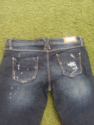 Jeans rotos mujer | Azul oscuro