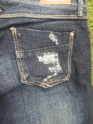 Jeans rotos mujer | Azul oscuro