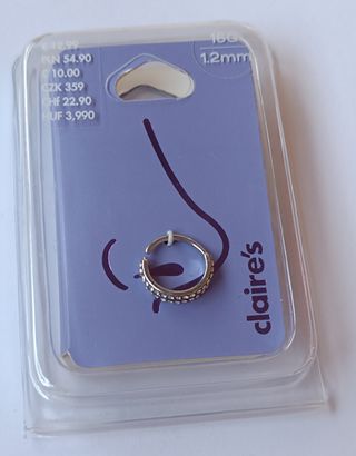 Piercing aro nariz Claire's
