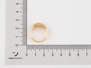 anillo oro 18k con piedra con circonita