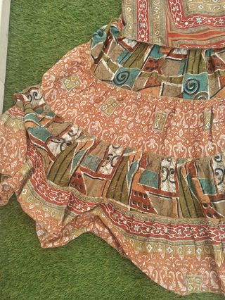 Falda larga multicolor boho