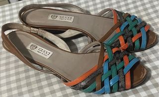 Sandalias Gucci Vintage Multicolor 37