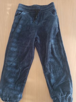 Pantalón pana niño azul