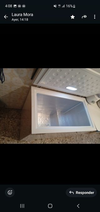 Congelador Electrolux medida 92 por 53