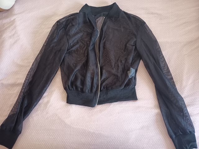Chaqueta negra sport - malla