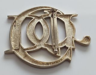 Broche Monograma Dior vintage 90s dorado