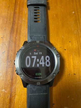 Garmin Fenix 5x Saphire - Reloj deportivo negro