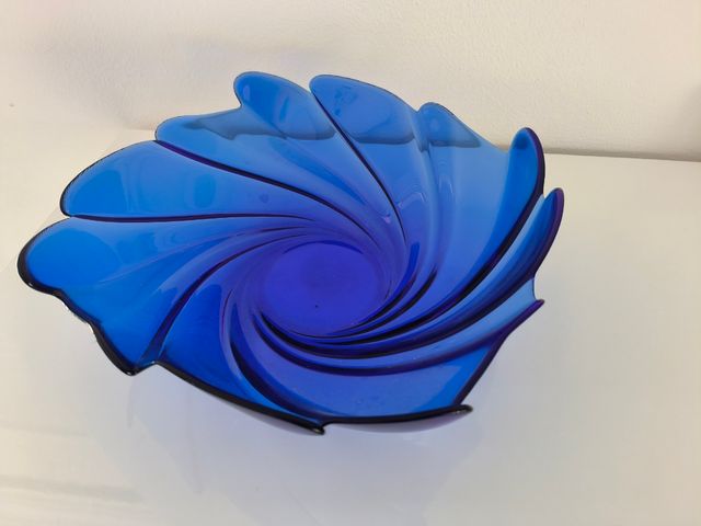 Svuotatasche vetro blu - Centrotavola