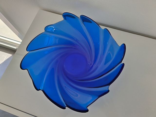 Svuotatasche vetro blu - Centrotavola