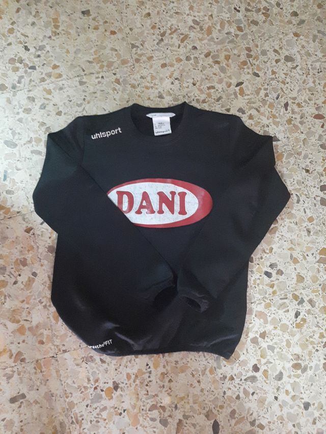 Sudadera uhlsport negra - talla 152 de niño 12 año