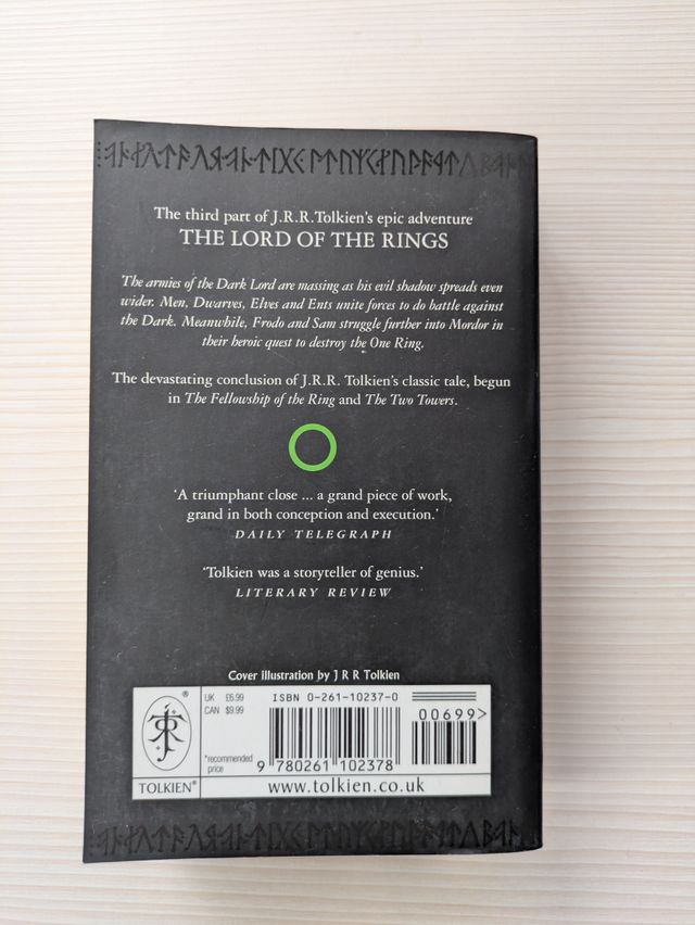 The return of the King T2: The Lord of the Rings