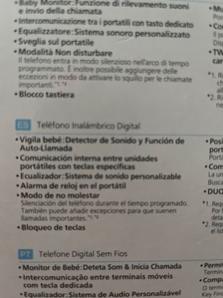 Panasonic KX-TGD312 Teléfono inalámbrico