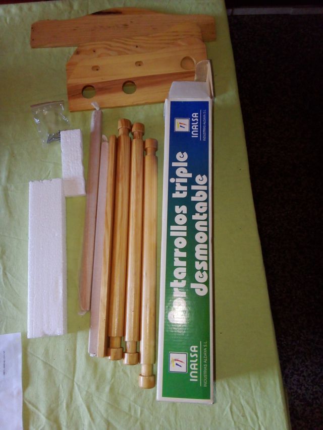 Portarrollos triple INALSA de madera