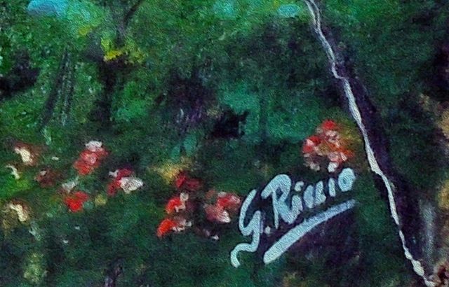 Dipinto Golfo Napoli, olio su legno